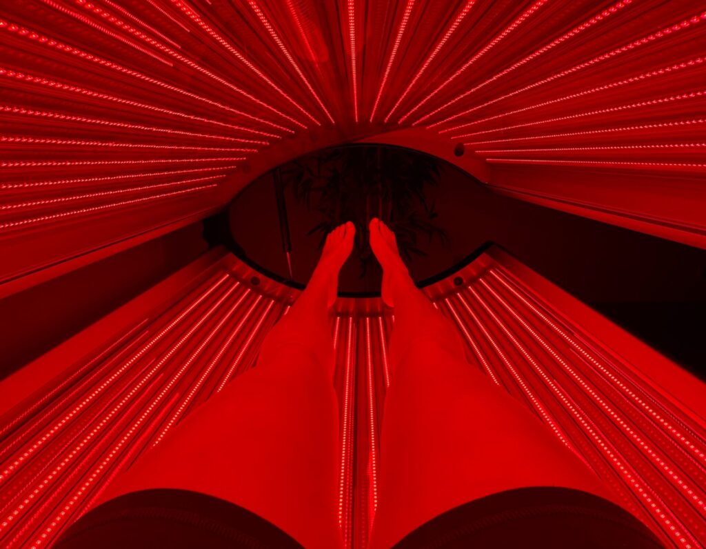 Red Light Therapy bed legs