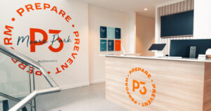 P3 Moore Park reception desk with no people