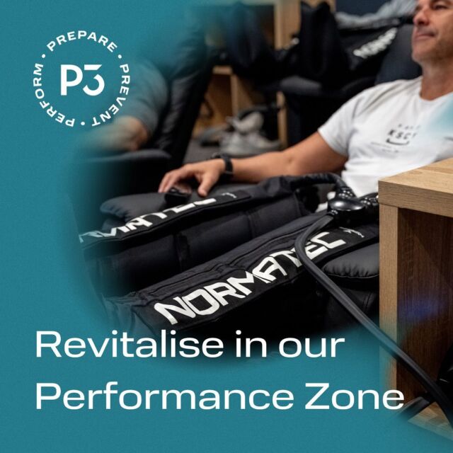 Experience peak recovery at our Performance Zone, where cutting-edge NormaTec compression, Hyperice mobility devices, and a range of massage tools come together to optimise your recovery and wellbeing journey. Swipe left to see the benefits! 🚀💪 

#P3Recovery #PeakPerformance #Normatec #NormatecRecovery #Recovery #Wellbeing #GoldCoast