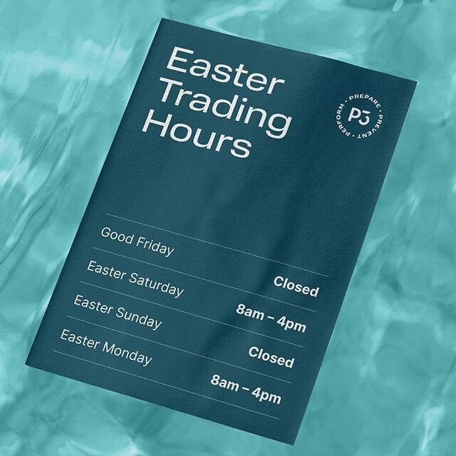 Easter Long Weekend | Operating Hours

Wishing you a Happy Easter from the entire P3 team.