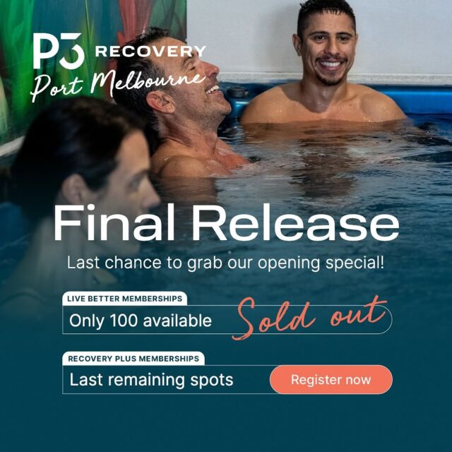 🗣️🗣️ Final call for Recovery Plus founding memberships until sold out. 

👉🏼 Don’t miss your chance to be part of history with the first location in Melbourne. 

🔗 Head to the bio to secure your place today