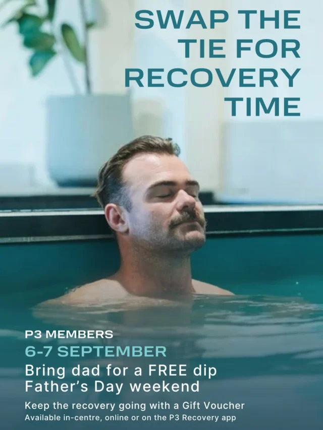 Bring dad to P3 Pimpama this Father’s Day and he gets a FREE wet therapy session! 😎💧

Because all dads deserve more than socks! 

September 6th and 7th from 8am to 4pm! 

We look forward to seeing you all then ☺️ 

Gift Vouchers also available to purchase in house or online!