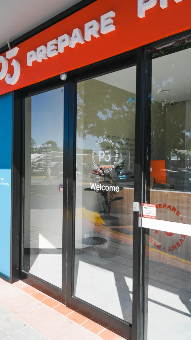 Find us just outside Stafford City Shopping Centre. 📍 

Get your groceries done, pop to the gym, grab a meal and enjoy a recovery session, all in one, convenient place.

With free-parking-galore, what’s not to love?!

Use the P3 App to book in your next recovery session.