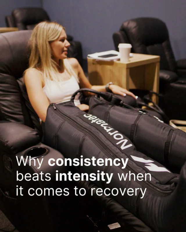Recovery isn’t about going harder. 
It’s about showing up more often.

Consistency > intensity when it comes to:
 🧘🏼‍♀️Managing soreness 🏋🏽‍♂️Supporting performance 🔋Feeling better day to day

Build recovery into your routine — not just when you’re exhausted.

Small habits. Repeated often. That’s when the real recovery benefits show.

Come and try our
💧Magnesium pools
🔥Infrared saunas
🦵Compression boots
🫁Hyperbaric chamber

Train hard. Recover smart.

#recovery #recoveryroutine #p3recovery #geelongwellness #geelongrecovery