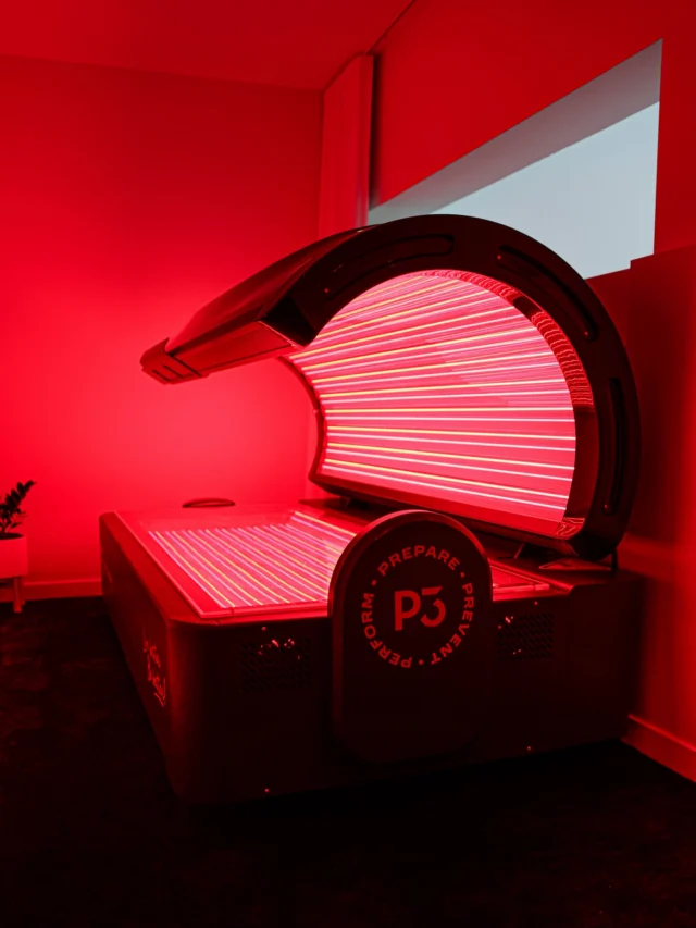 Why you should try red light therapy 👇

1️⃣ Reduces muscle soreness
Helps calm inflammation so you’re not walking like a baby deer the next day.

2️⃣ Boosts recovery at a cellular level
Gives your cells more energy (ATP) so muscles repair faster — not just temporary relief.

3️⃣ Improves blood flow
More oxygen + nutrients to tired muscles, less waste hanging around = quicker bounce back.

4️⃣ Speeds up muscle & tissue repair
Perfect for DOMS, post-training fatigue, or niggling aches that won’t quit.

5️⃣ Helps your body relax
Can reduce pain signals and help you feel loose, calm, and recovered.

Whether you train hard, work long hours, or just feel cooked — this one hits different.

👉 Book a session & feel it for yourself.

#P3Recovery #RecoveryCentre #TrainRecoverRepeat #SydneyRecovery #RedLightTherapy