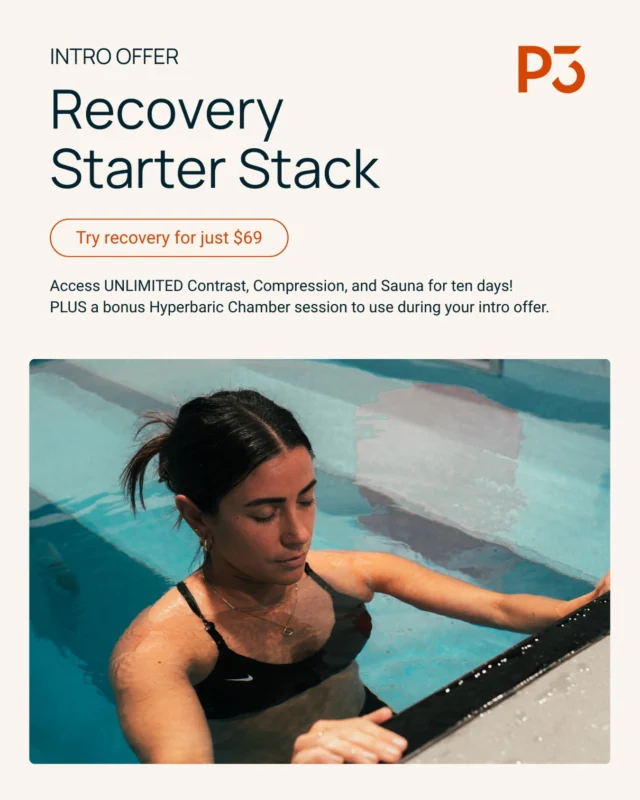 Ready to feel the difference recovery can make? 🔥

We’ve just launched our Recovery Starter Stack — the perfect way to experience everything P3 has to offer.

For 10 days you’ll get unlimited access to: 🔥 Infrared Sauna ❄️ Hot & Cold Magnesium Pools 💆 Compression Therapy ➕ BONUS Hyperbaric session

All designed to help you: ✔️ Reduce stress ✔️ Recover faster ✔️ Improve sleep ✔️ Boost energy ✔️ Feel better in your body

Whether you train hard, work long hours, or just want to improve how you feel day-to-day — recovery isn’t a luxury, it’s a necessity.

This is the easiest way to experience it for yourself.

⚡ Intro offer: $69 ⚡ 10 days unlimited recovery

Tap the link in our bio to grab the Starter Stack and start feeling the benefits!

#P3Recovery #recovery #hyperbaricchamber #sauna #geelongcommunity