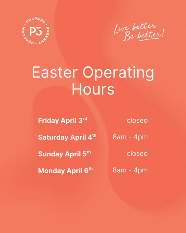 Easter Operating Hours 🐰

Any questions around changes please feel free to message us! Have a safe and happy Easter fam 🐰🍫❤️