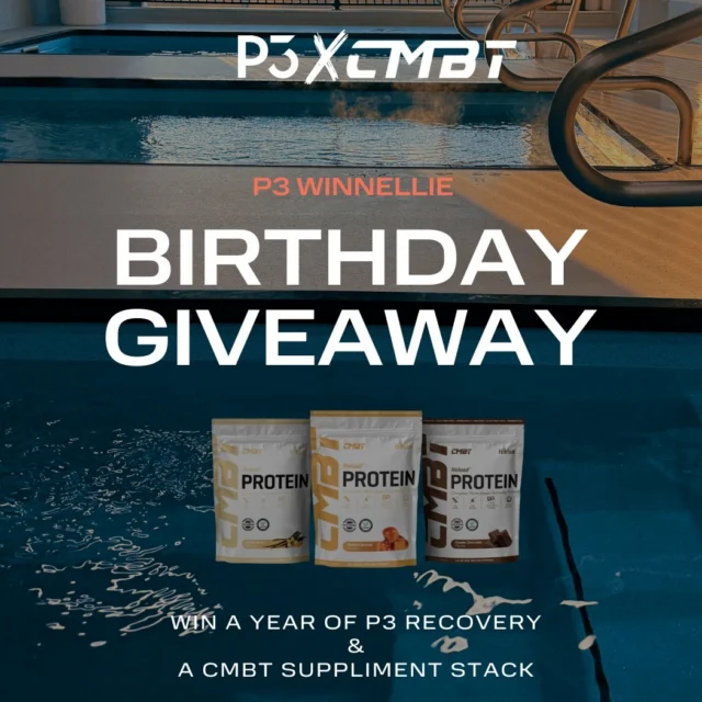 1ST BIRTHDAY GIVEAWAY!! 🎉

We’re celebrating 1 year of P3 with a huge giveaway. Win a 12-month membership at P3 plus a CMBT supplement pack. Enter via the link in our bio.

The winner will be drawn at our 1st Birthday Celebration on 28/03/2026, so make sure you’ve got it in the diary.

Join us on the day:
Free breathwork session at 12pm
Free coffee
Free pool access all afternoon until 4pm

Bring your friends and come celebrate with us. We can’t wait to see you there. 💙
