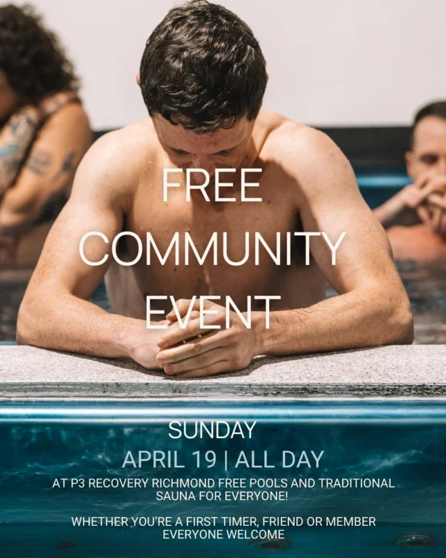Orthodox Easter this Sunday
 
P3 FREE community event next Sunday April 19th 

FREE Magnesium pools + traditional sauna, open all day for first time member friends first-timers and members!!
⁠
Walk in. Download the P3 app. Create your profile. We'll sort the rest.

⁠Sunday April 19 | All Day | Bring a mate