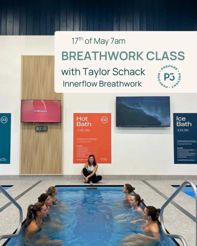 Breath and Bath is back at P3 Labrador! A combination of Breathe work and Contrast Therapy, supporting stress, circulation, and builds mental toughness through controlled exposure 💆‍♀️☺️ book in now, via our app or contact us through our centre!