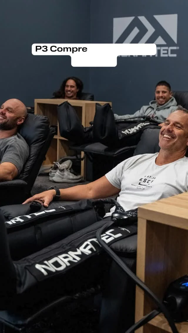 P3 Compression Therapy Benefits 🦵✨

Designed to help your body recover smarter, not harder, by using precision-controlled pressure to support how your legs and circulation naturally function.

At P3 Richmond, compression therapy works in a reclined position to help your body fully relax while targeted pressure zones assist recovery from the ground up.

💪 Key Benefits:
• Helps flush out built-up leg tension
• Supports full-body relaxation and recovery
• Improves upward circulation flow
• Uses targeted pressure for precise recovery

Want to feel the difference?
📲 Come in and try Compression Therapy at P3 Richmond today.

#P3Richmond #CompressionTherapy #Recovery #TrainRecoverThrive #Longevity