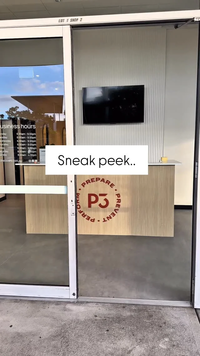 Only 4 more days until we officially open the doors to P3 Recovery.

We’re excited to finally welcome the community into a space built for recovery, performance, wellness and feeling your best.

Not long now.

#recovery #performance #wellness #health #p3