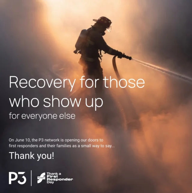 🚨 THANK A FIRST RESPONDER DAY | 10 JUNE 🚨

Every day, our first responders show up for our communities through long shifts, high-pressure situations, physical demands, and countless acts of service.

On 10 June, P3 Recovery is proud to partner with Fortem Australia for Thank a First Responder Day 2026.

As a small way of saying thank you, we’re opening our doors and offering complimentary recovery sessions for first responders! 
✅ Infrared & traditional sauna ✅ Ice baths & contrast therapy ✅ Compression boots ✅ Recovery spaces designed to help you reset and recharge

Simply use promo code TAFRD when booking and bring proof of service on your first visit.
To every paramedic, police officer, firefighter, SES volunteer, emergency responder, and support staff member — thank you for everything you do for our community. ❤️

📅 Wednesday 10 June 📍 P3 Recovery Bayside 🎟️ Use code: TAFRD

Tag a first responder below and help us spread the word.

#thankafirstresponder #fortemaustralia #firstresponders #p3recovery