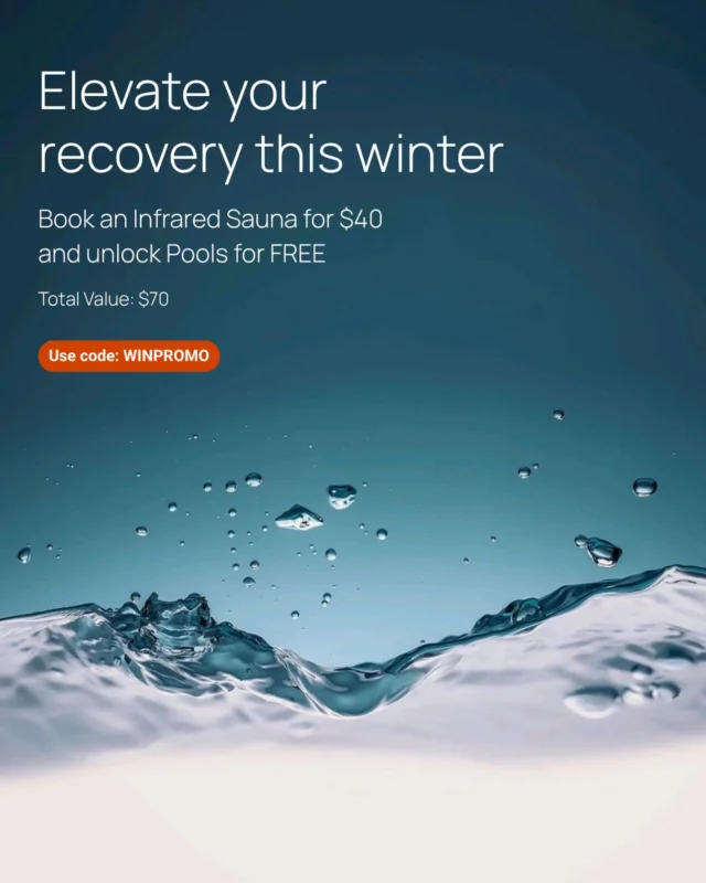 Recovery hits different in winter. 

Book an Infrared Sauna session for $40 and unlock complimentary pool access to complete the experience.
Heat. Cold. Reset.

Use code WINPROMO when booking.

#ContrastTherapy #Recovery #PortMelbourne #P3Recovery #WinterRecovery