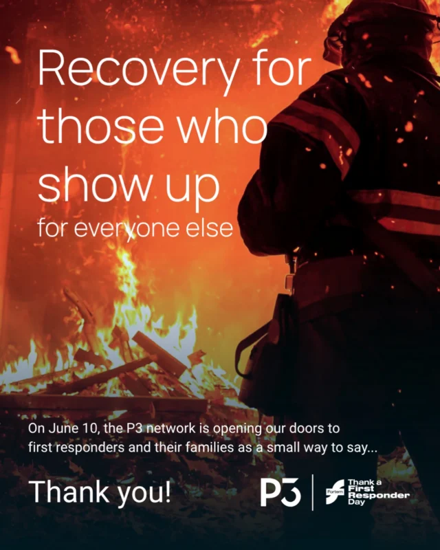 We’re proud to announce that P3 Recovery is partnering with Fortem Australia for ‘Thank a First Responder Day’ 2026. 💙
As a small way of saying thank you, we’re opening our doors on 10th of June to all first responders and their families to experience our recovery centre.

To every paramedic, police officer, firefighter, SES volunteer, emergency worker, and support crew: this one is for you. Thank you for everything you do to keep our communities safe. 🙌

#ThankAFirstResponderDay #FortemAustralia