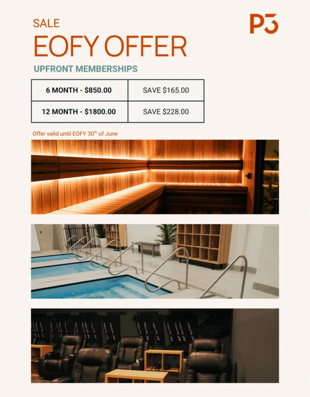 EOFY Sale on our Upfront Memberships! Unlimited access to our Magnesium Contrast Pools, Infrared/Traditional Saunas, and Compression Therapy! 🔥🥶🦵- Be quick, valid until the 30th of June!