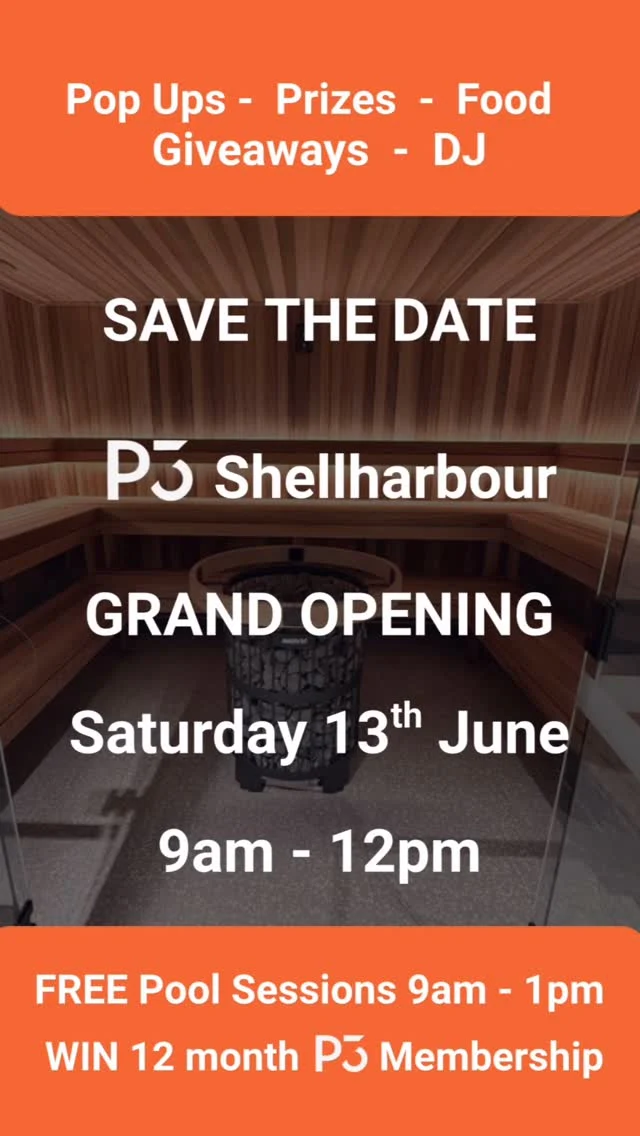 P3 RECOVERY GRAND OPENING IS HERE!

To celebrate the official Grand Opening of P3 Recovery Shellharbour, we’re opening the doors and inviting the community to come experience everything P3 has to offer.

Saturday 13th June
9:00am - 12:00pm

A huge morning packed with:

☕ Free coffee
🌯 Food vendors
🎵 Live DJ
💧FREE wet therapy pool sessions
🎁 Giveaways & prizes
🏪 Local business pop-ups
🏆 12 MONTH P3 MEMBERSHIP TO BE WON

The major prize winner will be drawn at 11:30am, so make sure you’re there for your chance to win.

Whether you’re an athlete, weekend warrior, busy parent, or simply looking to improve your recovery and wellbeing, this is the perfect opportunity to come and see what P3 Recovery is all about.

Bring your friends, bring your family, and help us celebrate the beginning of something special.

📍 P3 Recovery Shellharbour
📅 Saturday 13th June
⏰ 9:00am - 12:00pm

Come down, enjoy the atmosphere, meet the team, experience P3 for yourself, and celebrate with us.

The more the merrier. We can’t wait to see you there.

#grandopening #recovery #free