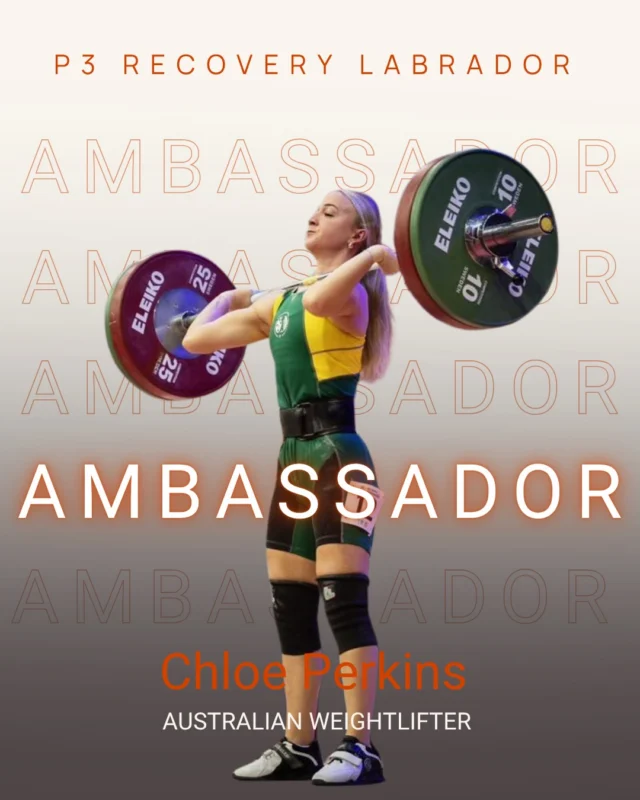 Welcome 💛💚 @_chloe.faith to the P3 Labrador Athlete Ambassador Family! 
Chloe started competing 4/5 years ago, competed at 3 Junior World Championships, 2 Commonwealth Championships, 2 Oceania’s and weightlifting has taken Chloe all around the world representing Australia! 🇦🇺

Chloe is currently preparing for the Commonwealth Games in the 48kg category which is held in Glasgow at the end of July! We are so excited to support you on journey! 💛💚