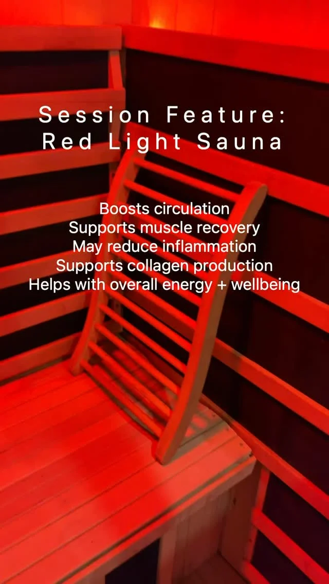 Our infrared red light sauna helps support muscle recovery, circulation, relaxation and overall wellness - making it the perfect addition after training, work or a long week. 

Benefits can include:
Reduced muscle soreness
Improved circulation
Deep relaxation and stress relief
Skin health support
Recovery support after exercise
Mental clarity

Whether you're chasing performance, recovery or just some time to reset, we've got you covered at P3 Port Melbourne.

Come try it for yourself today.