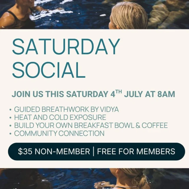 Put it in your calendar! Saturday Social is back this Saturday, 4 July at 8:00am.

Start your weekend with great coffee, good conversation and an even better community. Whether you're a regular or it's your first time, we'd love to see you. Everyone's welcome. 💙

#saturdaysocial #breathwork #darwincommunity #p3recovery