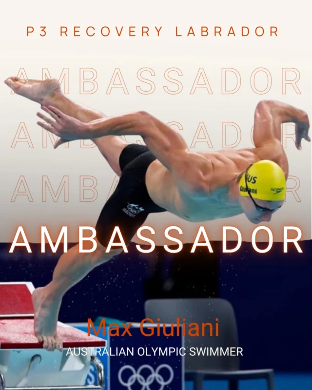 We are SUPER EXCITED to announce 📣 Maximillian Giuliani as part of our Athlete Ambassador Family here at P3 Labrador! Max is an Australian Olympic medallist, World Champion and Australian record holder. Recovery is a key part of his preparation, and he’s proud to partner with P3 Labrador as he continues to compete at the highest level! We can’t wait to support all your recovery needs throughout your journey! 🏊‍♂️