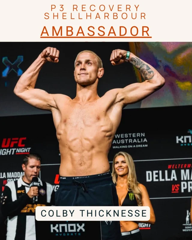 💥 Welcome to the P3 Recovery family, Colby Thicknesse! 💥

We’re proud to welcome Colby Thicknesse, UFC competitor and elite mixed martial artist, as part of the P3 Recovery Centre community.

Competing at the highest level takes dedication, discipline, and a commitment to recovery. We’re excited to support Colby with the latest in recovery and performance, helping him prepare, perform, and recover at his best.

Welcome aboard, Colby—we’re looking forward to being part of your journey! 👊
