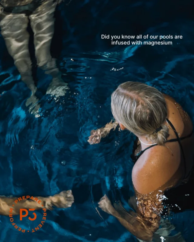 Did you know that our pools are magnesium infused? But what does that mean for you and your recovery? 💧✨

⚡ Faster muscle recovery – helps relax muscles and ease post-training tightness
🔋 Supports energy production – key mineral for ATP, your body’s energy source
😴 Better sleep quality – aids relaxation and recovery overnight
🧘 Reduces cramping & tension – balances calcium to support proper muscle function
🩹 Eases inflammation – helps combat oxidative stress from intense training
🧂 Replenishes what sweat takes away – restores electrolytes lost during exercise
🧠 Supports nervous system recovery – calms the body post-training
🔥❄️ Combined with contrast therapy – the hot/cold cycle boosts circulation while magnesium works on the muscular and cellular levels

Come try our contrast water therapy for yourself- starter stack introductory offer now on- $69 for 10 days of access to our essential membership PLUS 1 Hyperbaric chamber session. 🫶

#p3recovery #p3 #p3geelong #recovery #contrasttherapy🔥💦